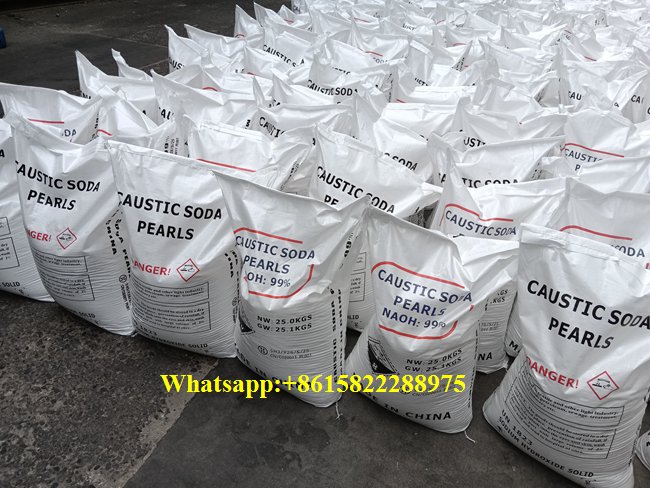 Perles de soude caustique stock permanent pour export